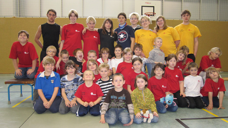 Gruppenfoto JKC Kindertrainingslager 2010